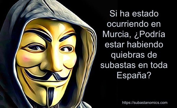 Podría estar habiendo quiebras de subastas en toda España