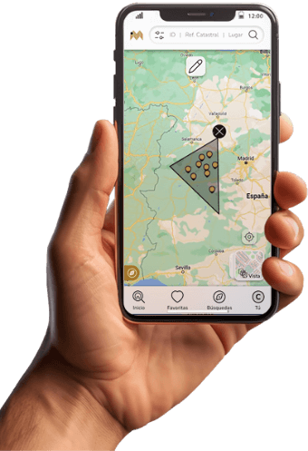 mapasubastas en el smartphone para localizar viviendas en subasta