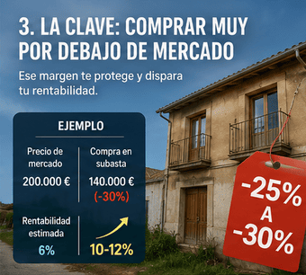 Comprar por debajo del precio del mercado