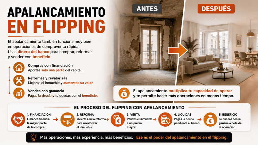 El apalancamiento financiero en el flipping